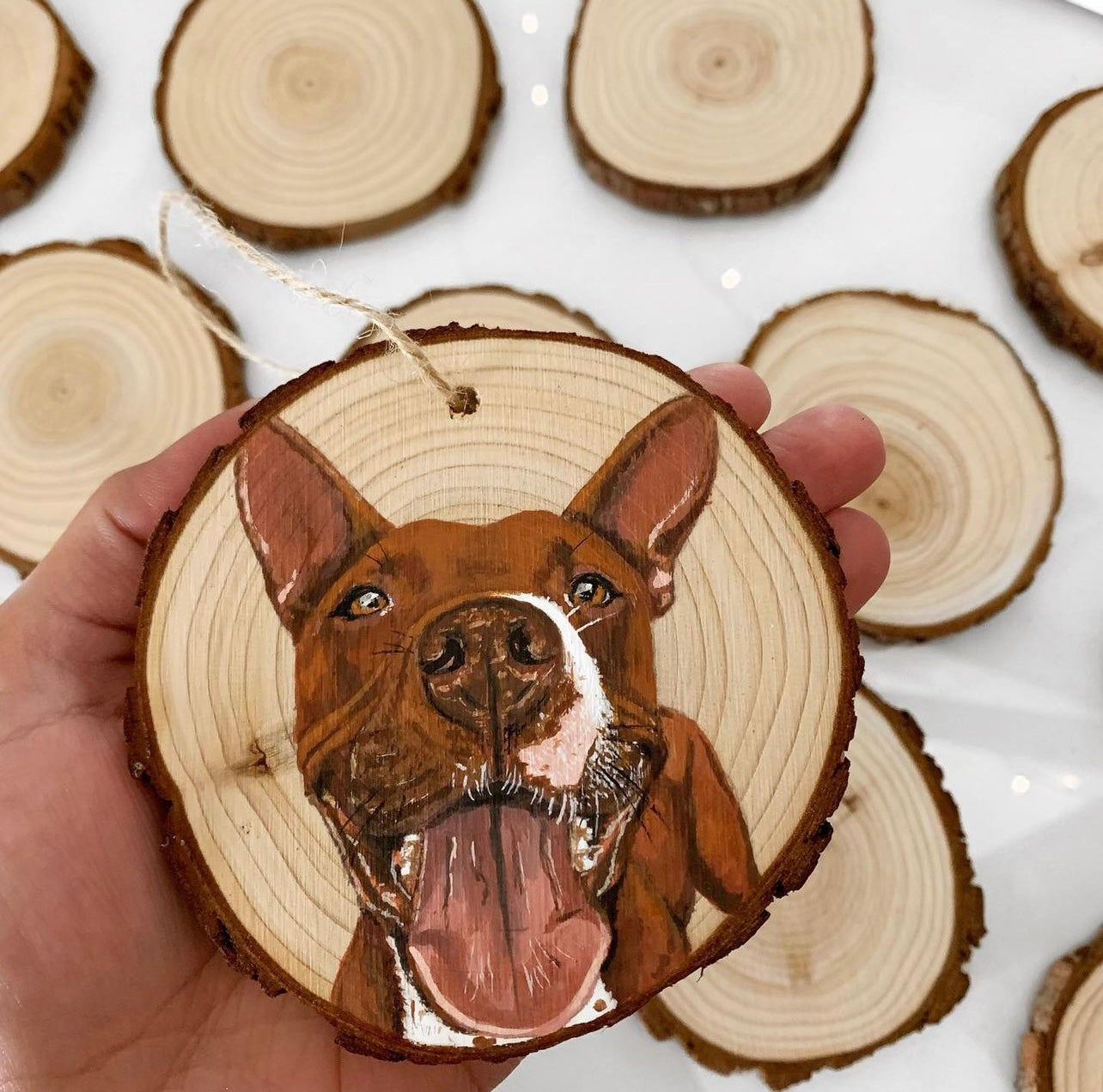 Custom Wood Pet Ornament