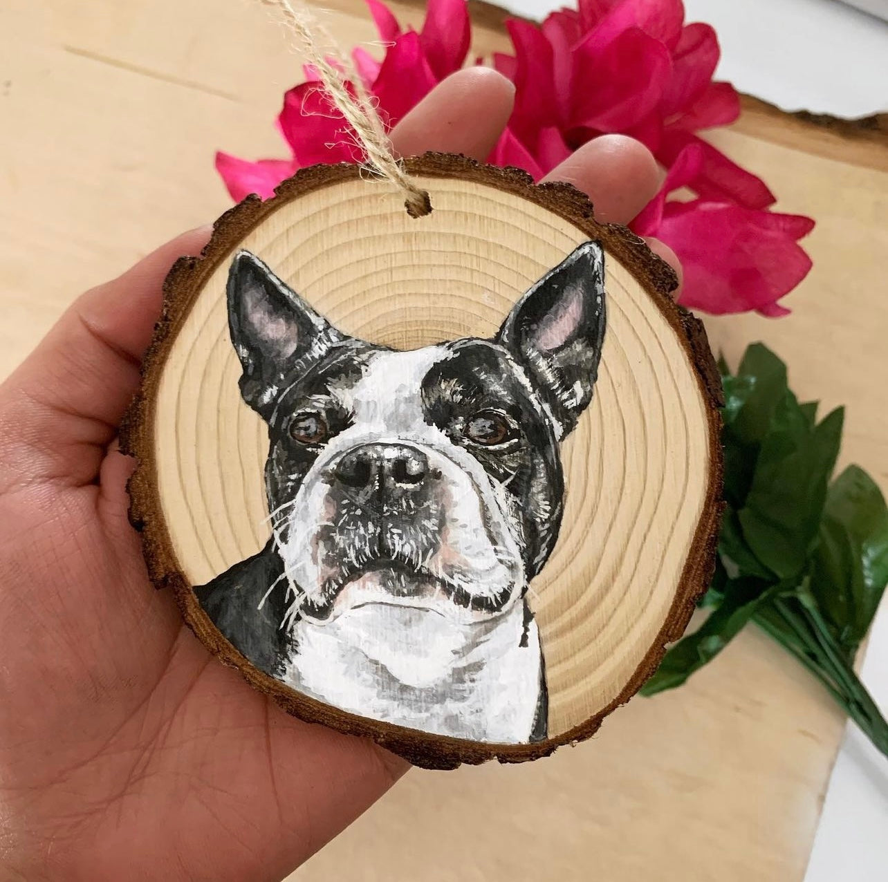 Custom Wood Pet Ornament